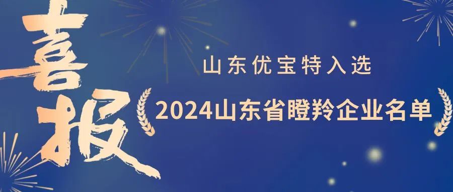 山东优宝特被认定为2024山东省瞪羚企业