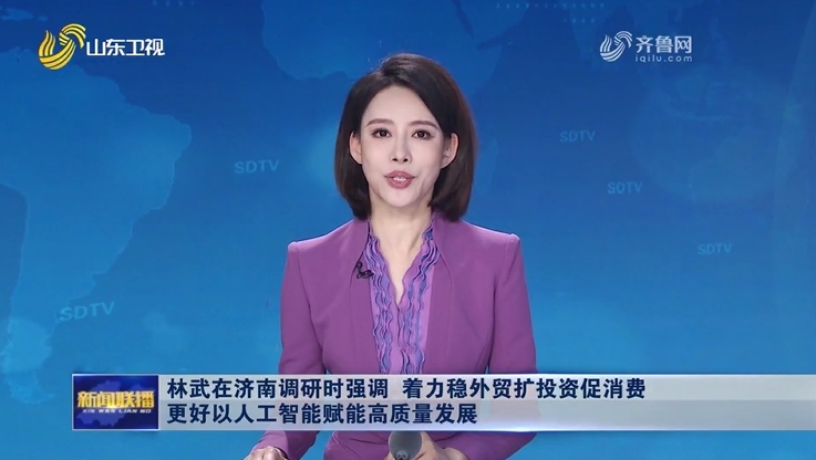 【山东新闻联播】林武在济南调研时强调 着力稳外贸扩投资促消费 更好以人工智能赋能高质量发展